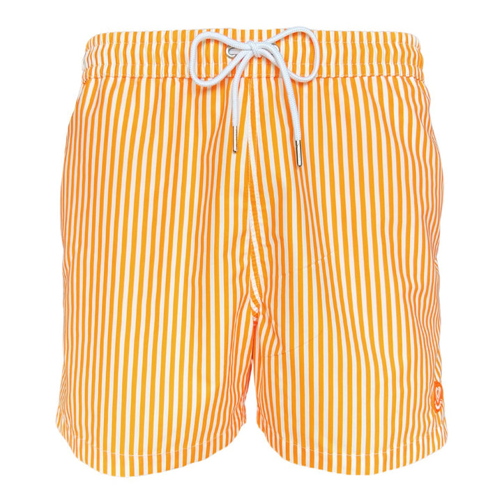 Short de bain - Le Crémeux orange rayé