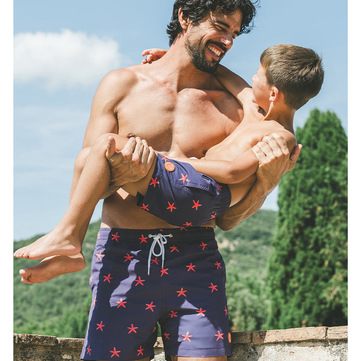 Le pack de 2 shorts de bain Papa / Fils assortis - L'Etoilé Marine