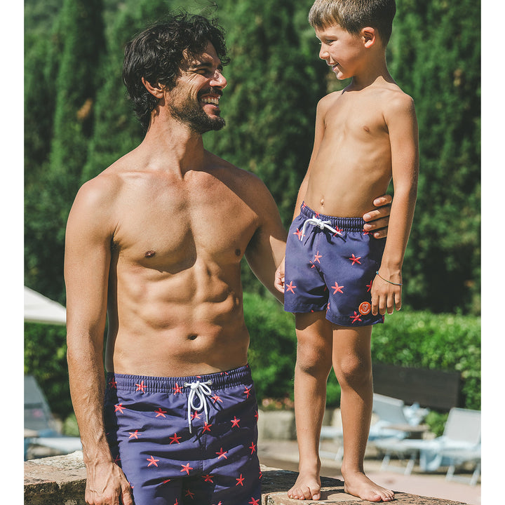 Le pack de 2 shorts de bain Papa / Fils assortis - L'Etoilé Marine