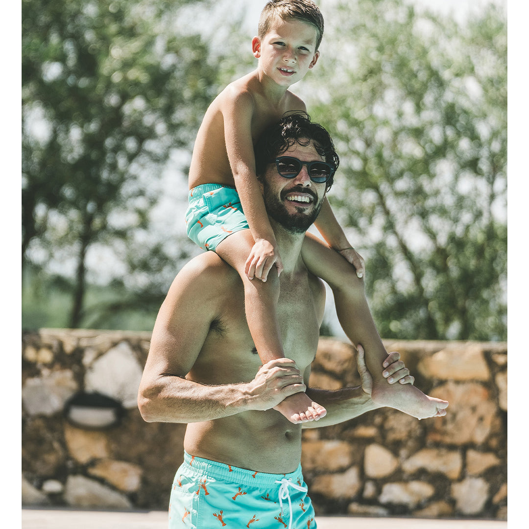 Le pack de 2 shorts de bain Papa / Fils assortis - L'Immergé aqua