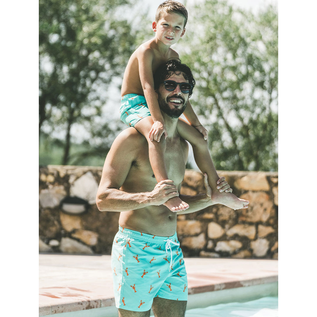 Le pack de 2 shorts de bain Papa / Fils assortis - L'Immergé aqua