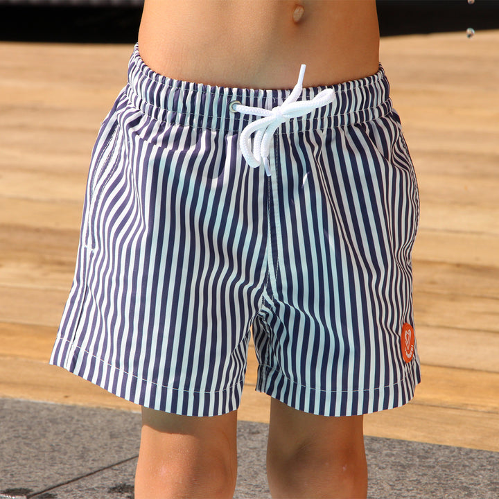 Maillot de bain enfant - Le petit Etoilé marine rayé