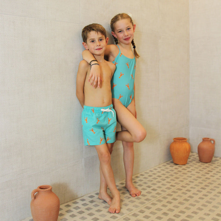 Maillot de bain 1 pièce fille - Le petit Immergé Aqua