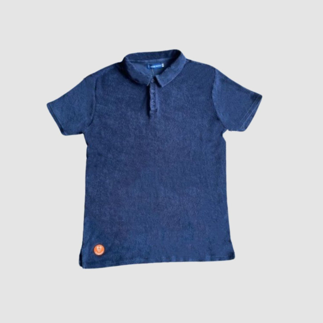 Polo Eponge Bleu Marine 100% coton