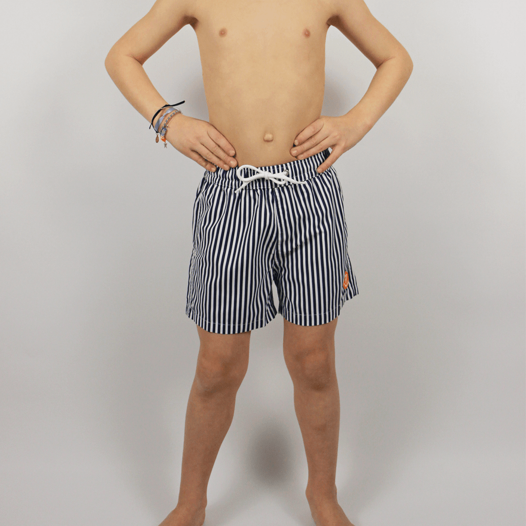 Children's swim shorts - Le petit Immergé striped