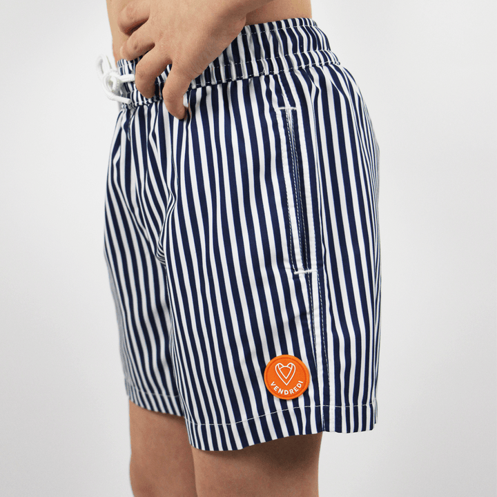 Children's swim shorts - Le petit Immergé striped