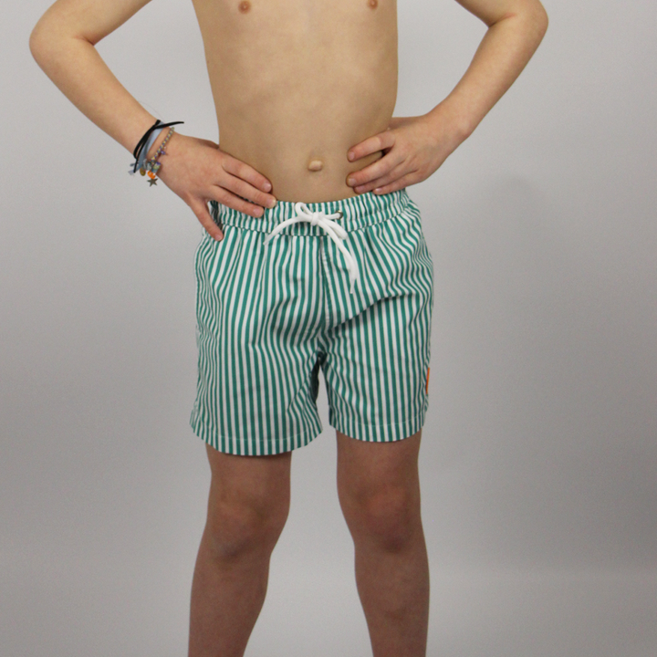 Le pack de 2 shorts de bain Papa / Fils assortis - Le Poséidon rayé
