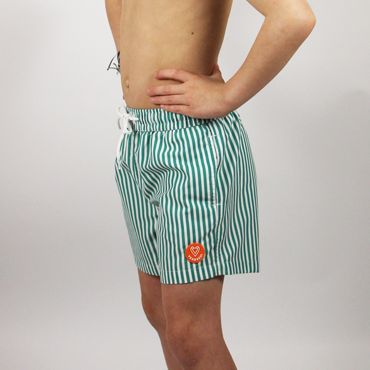 Le pack de 2 shorts de bain Papa / Fils assortis - Le Poséidon rayé