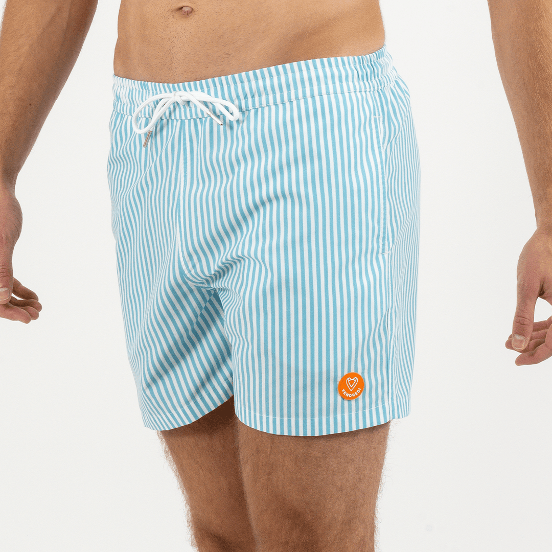 Short de bain - L'Affranchi rayé