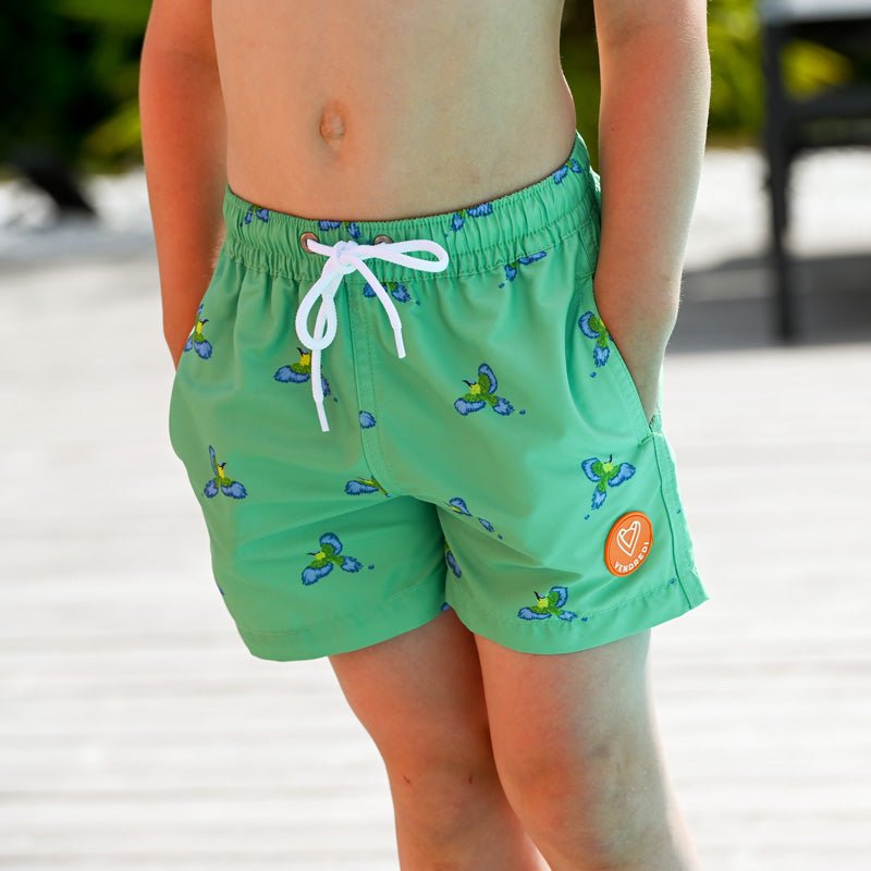 Short De Bain Garçon 2-en-1 - Avec Doublure Compression, Séchage Rapide, Taille élastique